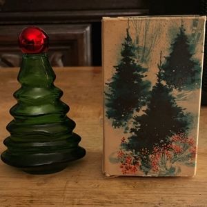 Avon vintage 1970 christmas tree bottle